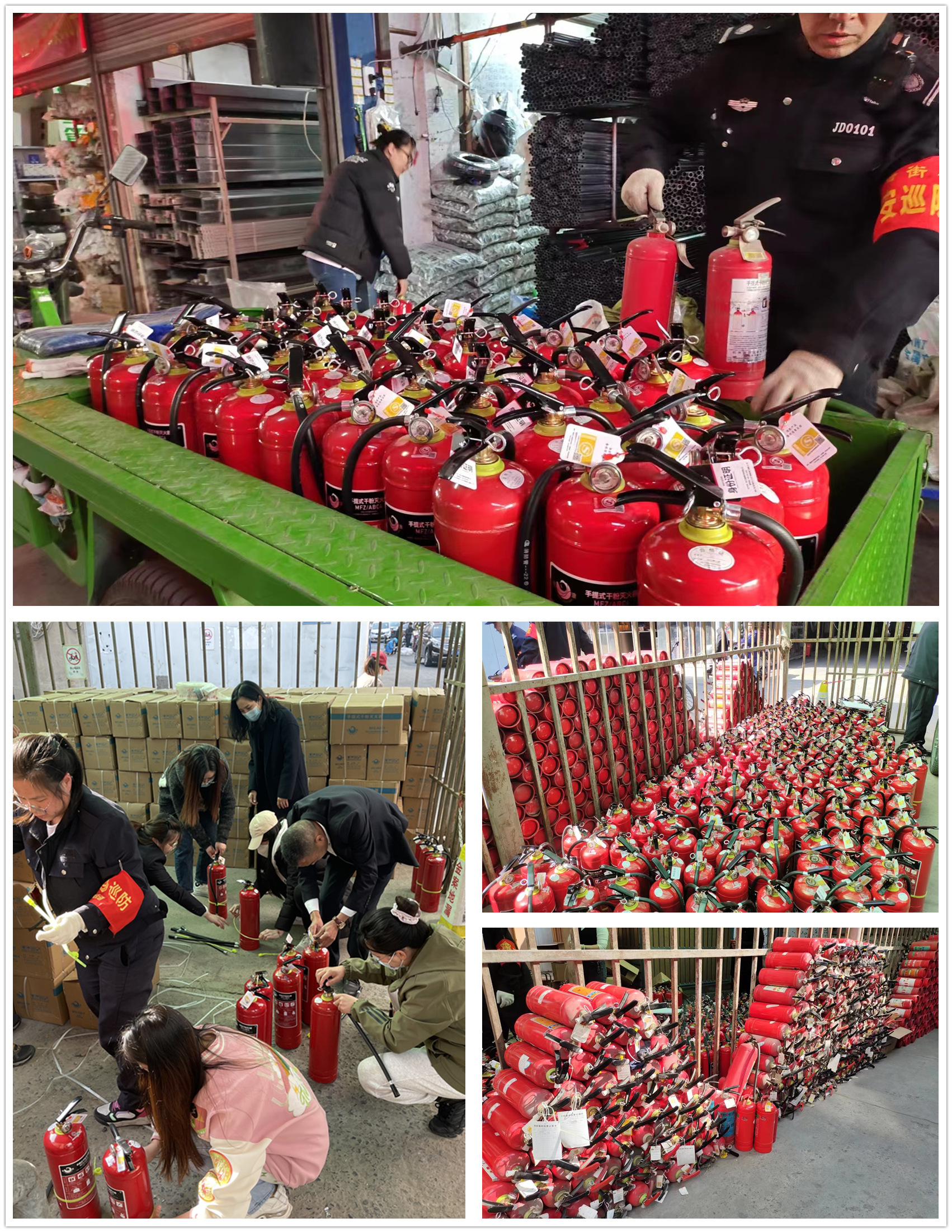 必赢市场开展灭火器更换工作