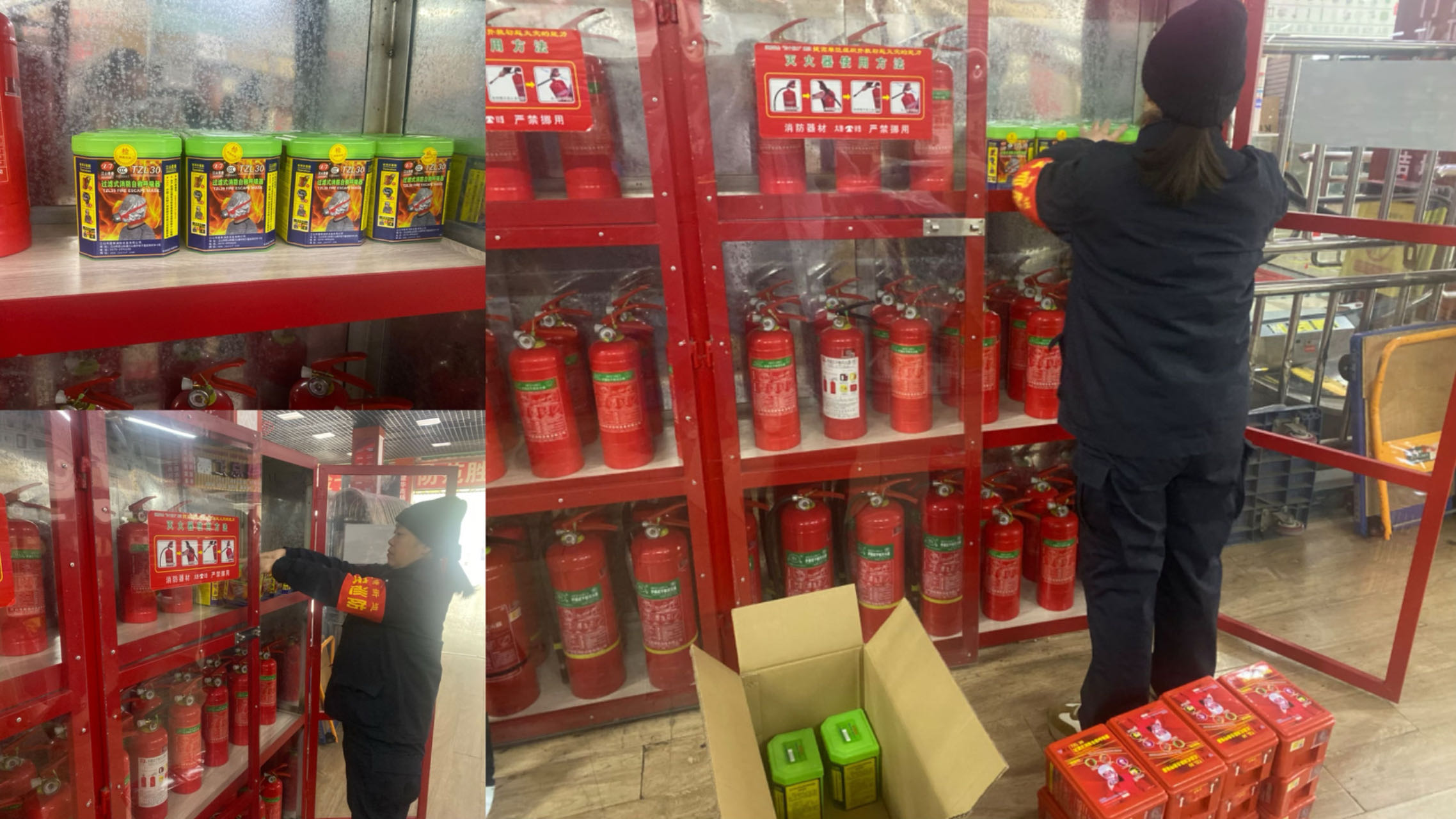 必赢市场更换防烟面罩进行时